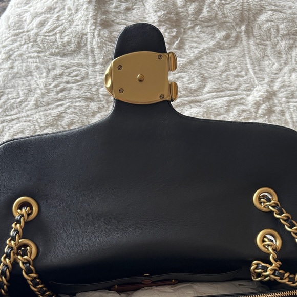 Coach Tabby 33 in Black and Gold - Picture 8 of 14